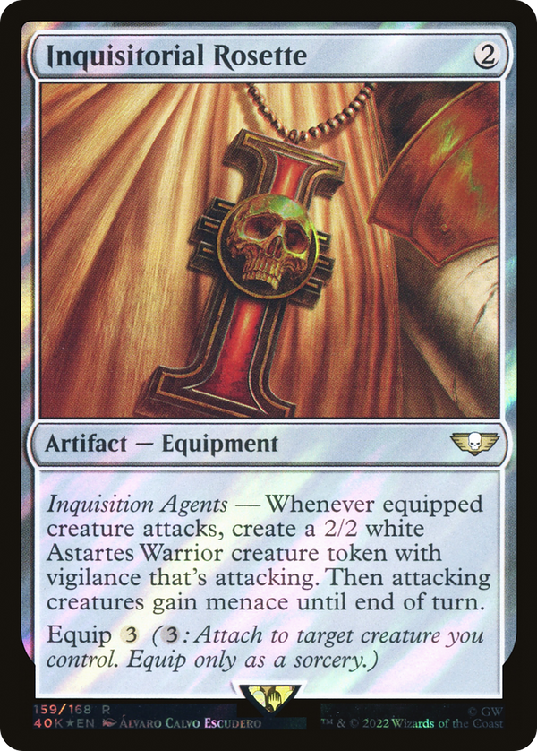 Inquisitorial Rosette (Surge Foil) (40K-159) - Warhammer 40,000 Commander Foil