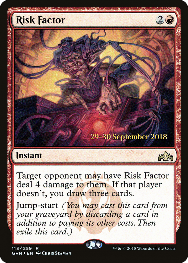 Risk Factor (PRE-113S) - Guilds of Ravnica Promos Foil