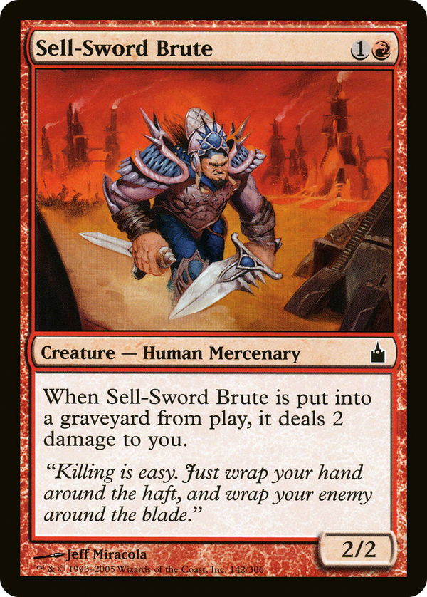 Sell-Sword Brute (RAV-142) - Ravnica: City of Guilds