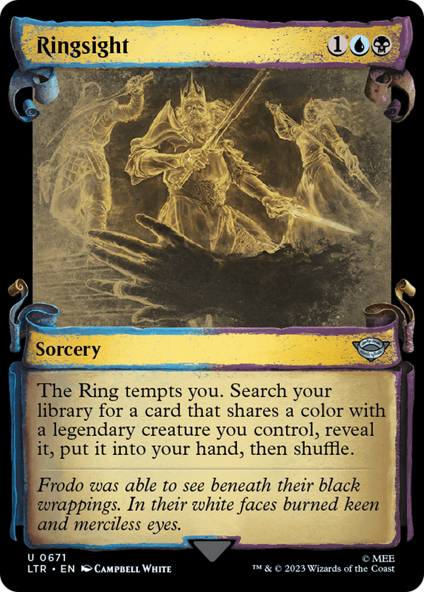 Ringsight (Showcase Scrolls) (LTR-671) - The Lord of the Rings: Tales of Middle-earth: (Showcase) Foil