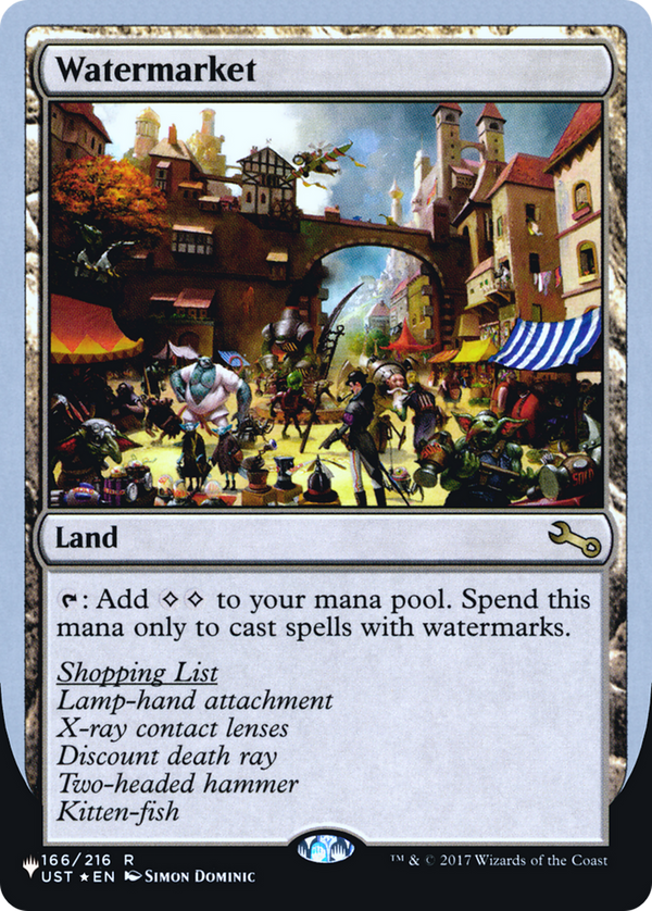 Watermarket (LIST-166/216) - The List (Unfinity Foil Edition) Foil