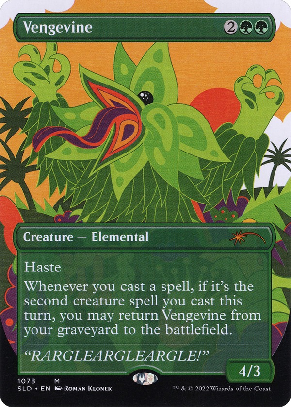 Vengevine (SLD-1078) - Secret Lair Drop (Borderless) Foil