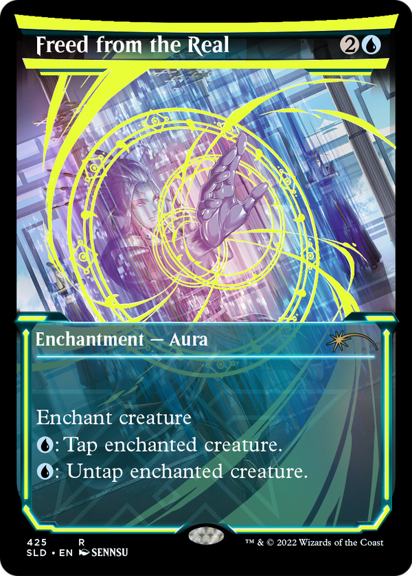 Freed from the Real (Neon Yellow) (SLD-425) - Secret Lair Drop: (Showcase) Foil