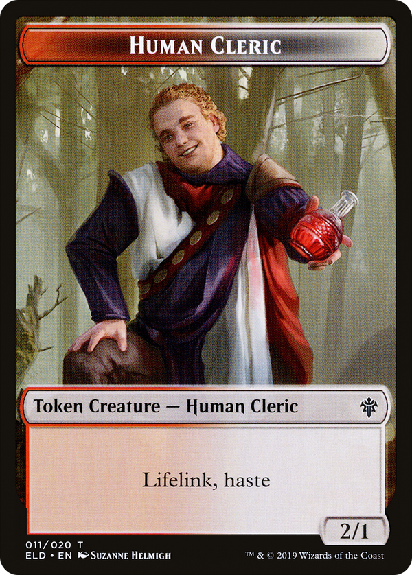 Human Cleric (TELD-011) - Throne of Eldraine Tokens Foil