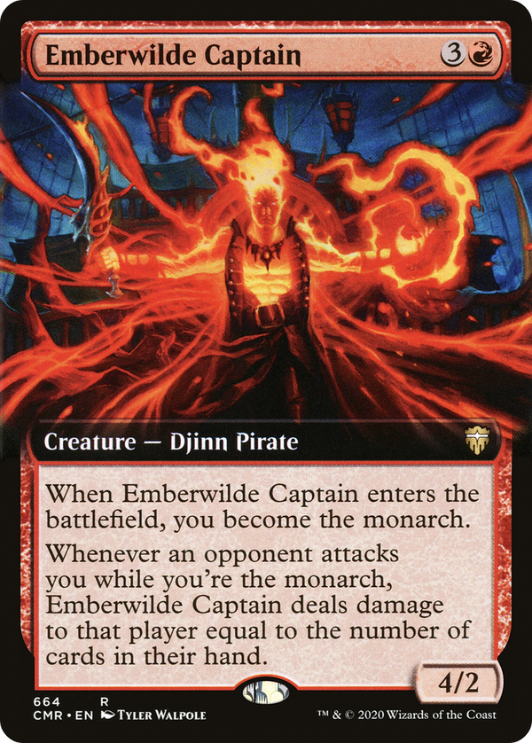 Emberwilde Captain (Extended Art) (CMR-664) - Commander Legends: (Extended Art) Foil