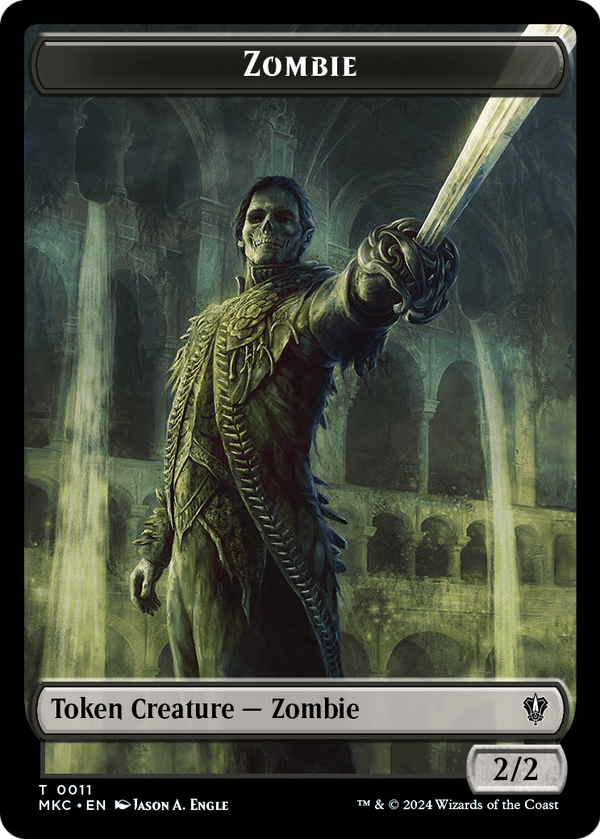 Zombie (TMKC-011) - Murders at Karlov Manor Commander Tokens Foil