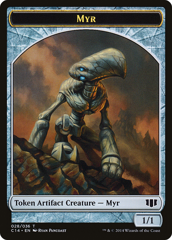 Myr // Pentavite Double-sided Token (C14-28 // 29) - Commander 2014 Tokens