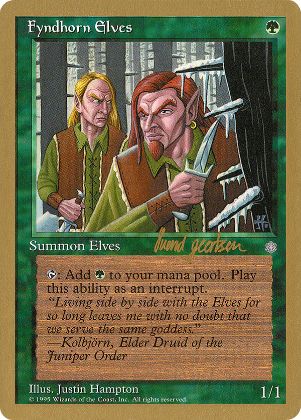 Fyndhorn Elves - 1997 Svend Geertsen (ICE) (WCD-) - World Championship Decks 1997