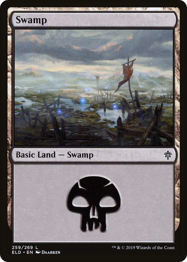 Swamp (259) (ELD-259) - Throne of Eldraine Foil