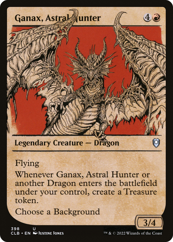 Ganax, Astral Hunter (Showcase) (CLB-398) - Commander Legends: Battle for Baldur's Gate: (Showcase) Foil