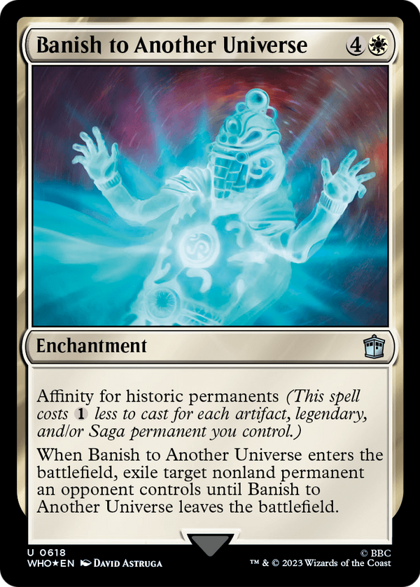 Banish to Another Universe (Surge Foil) (WHO-618) - Doctor Who Foil
