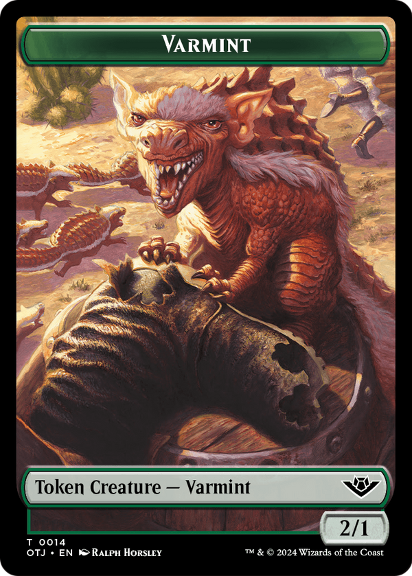 Varmint (TOTJ-014) - Outlaws of Thunder Junction Tokens