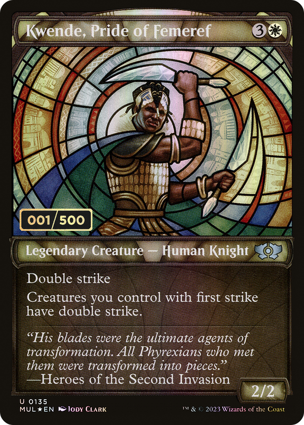 Kwende, Pride of Femeref (Serial Numbered) (MUL-135) - Multiverse Legends: (Showcase) Foil