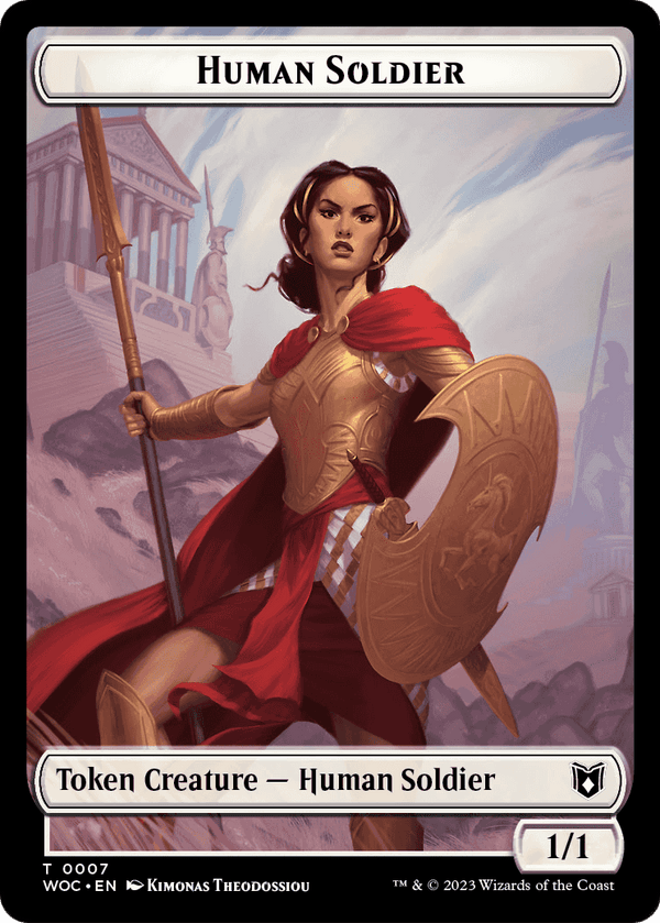 Human Soldier (TWOC-007) - Wilds of Eldraine Commander Tokens