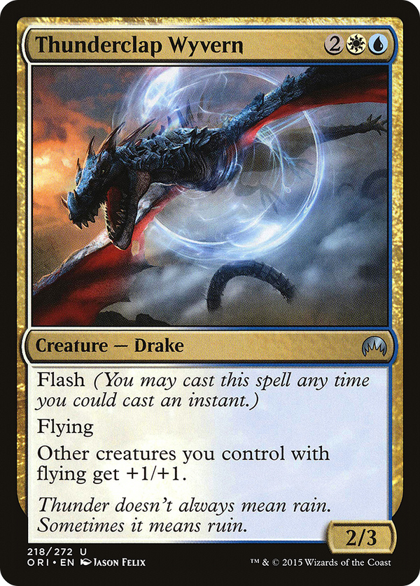 Thunderclap Wyvern (ORI-218) - Magic Origins Foil