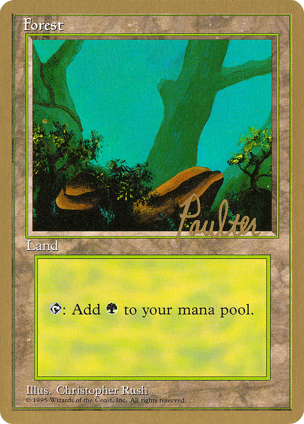 Forest (C) - 1996 Preston Poulter (4ED) (WCD-) - Pro Tour Collector Set