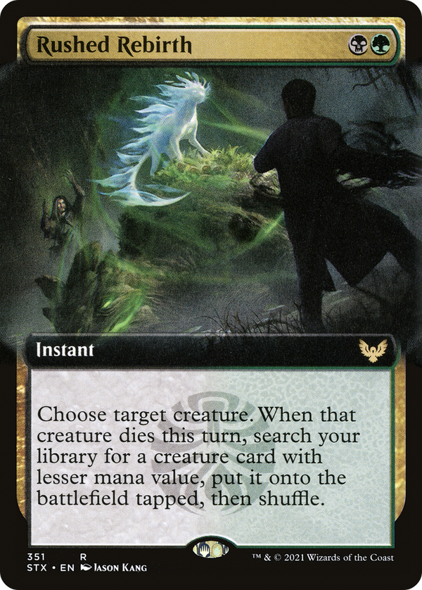 Rushed Rebirth (Extended Art) (STX-351) - Strixhaven: School of Mages: (Extended Art)