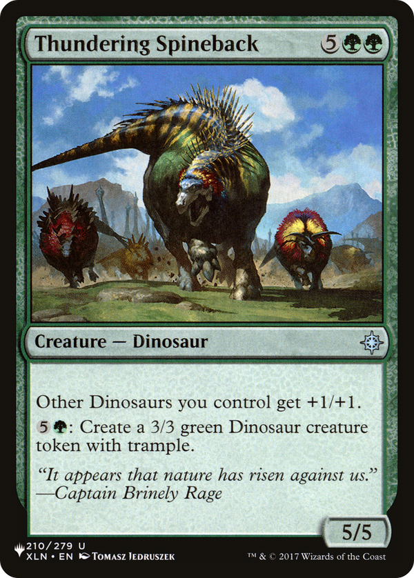 Thundering Spineback (LIST-XLN-210) - The List
