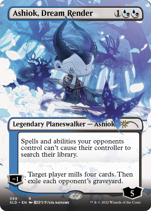 Ashiok, Dream Render (Borderless) (SLD-399) - Secret Lair Drop (Borderless) Foil