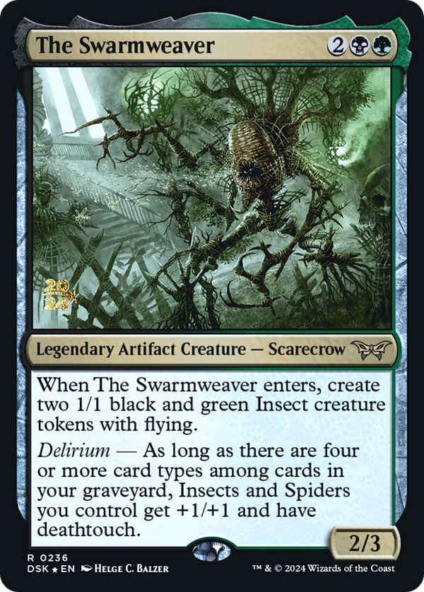 The Swarmweaver (0236) (PRE-236) - Duskmourn: House of Horror Promos Foil