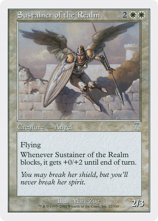 Sustainer of the Realm (7ED-052) - 7th Edition Foil