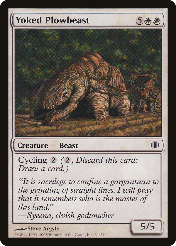 Yoked Plowbeast (ALA-031) - Shards of Alara Foil