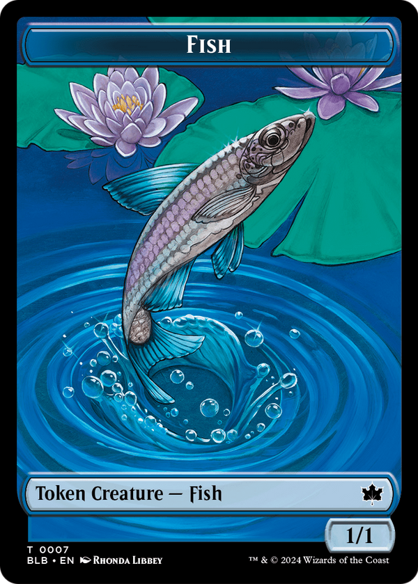 Fish Token (BLB-007) - Bloomburrow Tokens