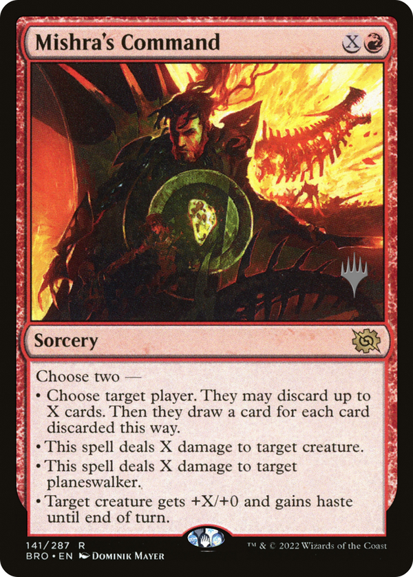 Mishra's Command (PPBRO-141) - The Brothers' War Promos Foil