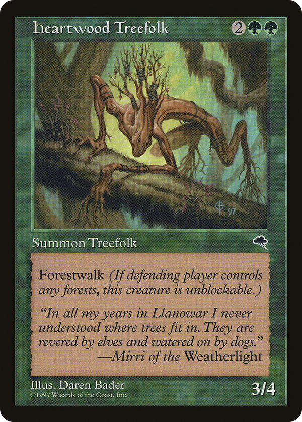 Heartwood Treefolk (TMP-233) - Tempest