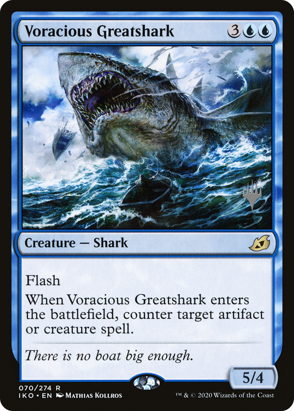Voracious Greatshark (PPIKO-070) - Ikoria: Lair of Behemoths Promos Foil