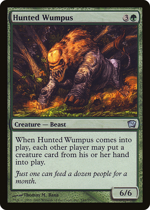 Hunted Wumpus (9ED-248) - 9th Edition Foil
