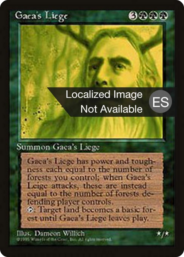 Gaea's Liege (4BB-131) - Fourth Edition Foreign Black Border
