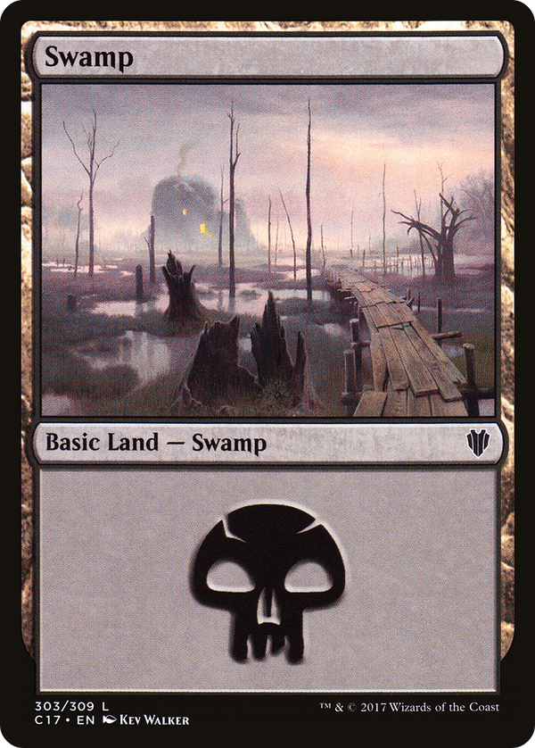 Swamp (303) (C17-303) - Commander 2017