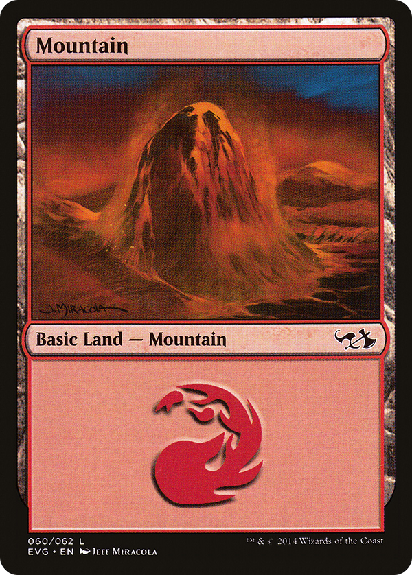 Mountain (60) (Goblins vs Elves) (DD3-060) - Duel Decks Anthology: Elves vs. Goblins