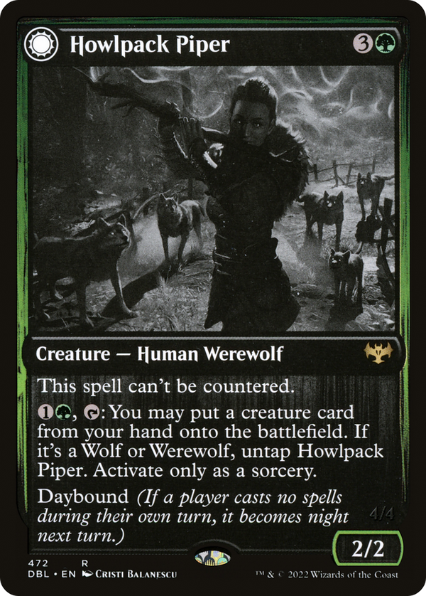 Howlpack Piper (DBL-472) - Innistrad: Double Feature: (Double Faced Transform)