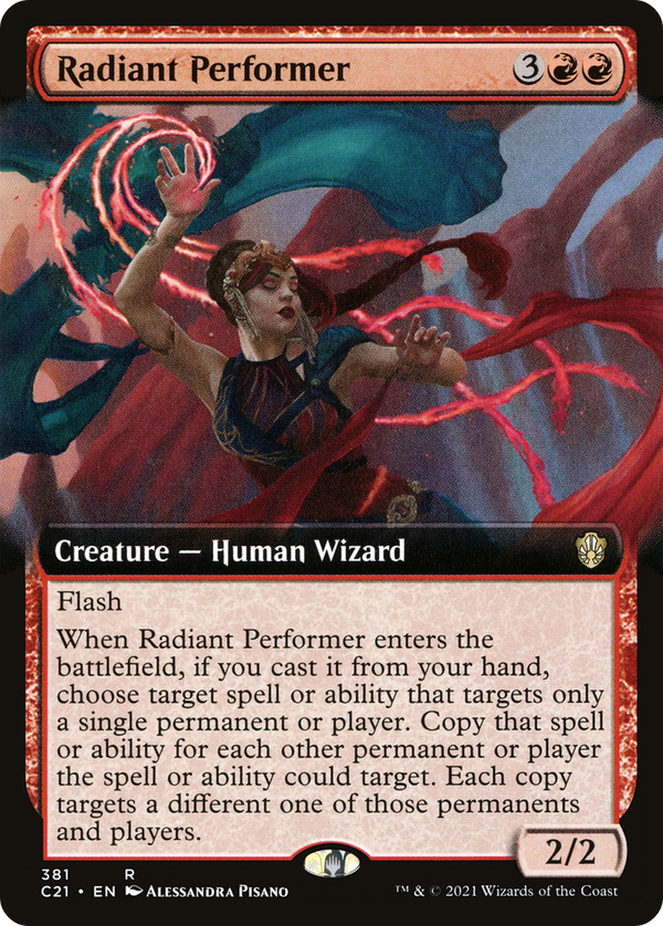 Radiant Performer (Extended Art) (C21-381) - Commander 2021: (Extended Art)