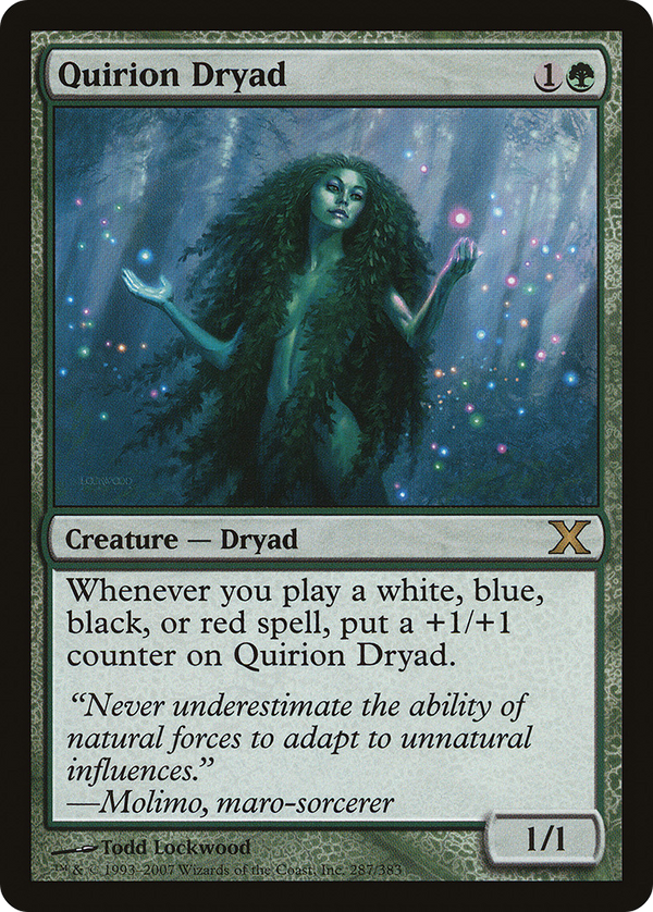 Quirion Dryad (10E-287) - Tenth Edition Foil