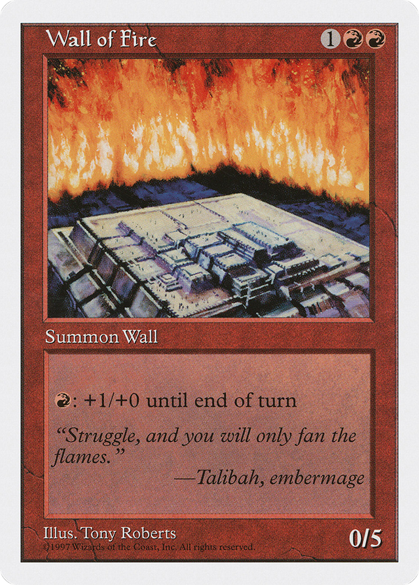Wall of Fire (5ED-) - Fifth Edition