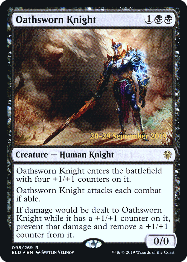 Oathsworn Knight (PRE-98S) - Throne of Eldraine Promos Foil