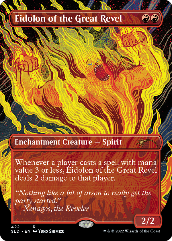 Eidolon of the Great Revel (Borderless) (SLD-422) - Secret Lair Drop (Borderless) Foil