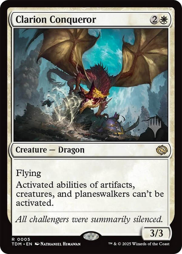 Clarion Conqueror (PPTDM-005) - Promo Pack: Tarkir: Dragonstorm Foil