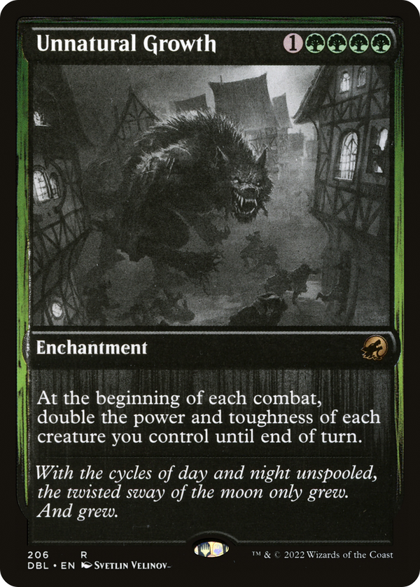Unnatural Growth (DBL-206) - Innistrad: Double Feature Foil