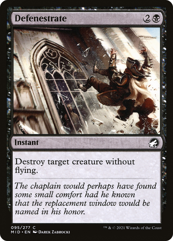 Defenestrate (MID-095) - Innistrad: Midnight Hunt Foil