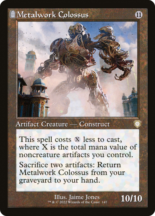 Metalwork Colossus (Retro Frame) (BRC-147) - The Brothers' War Commander: (tombstone)