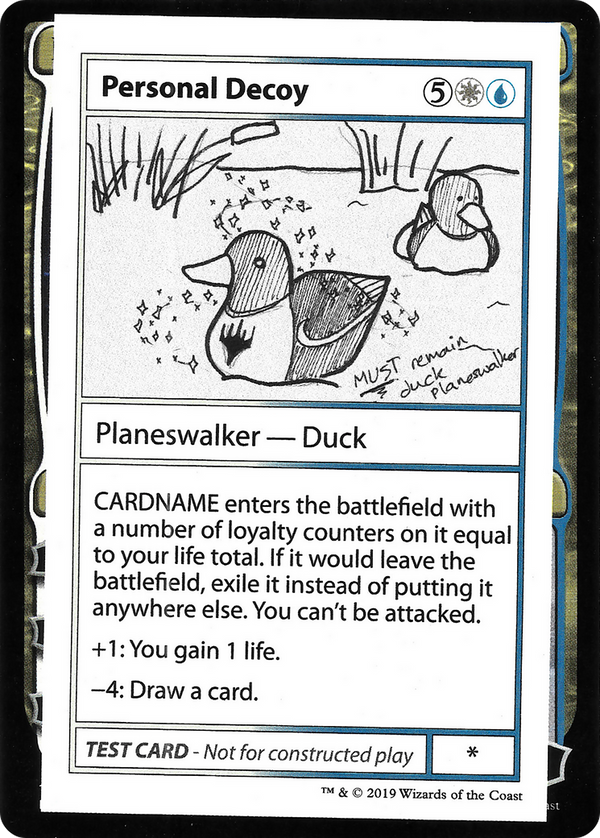 Personal Decoy (No PW Symbol) (CMB1-) - Mystery Booster Playtest Cards 2021