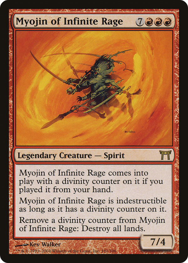Myojin of Infinite Rage (CHK-181) - Champions of Kamigawa Foil