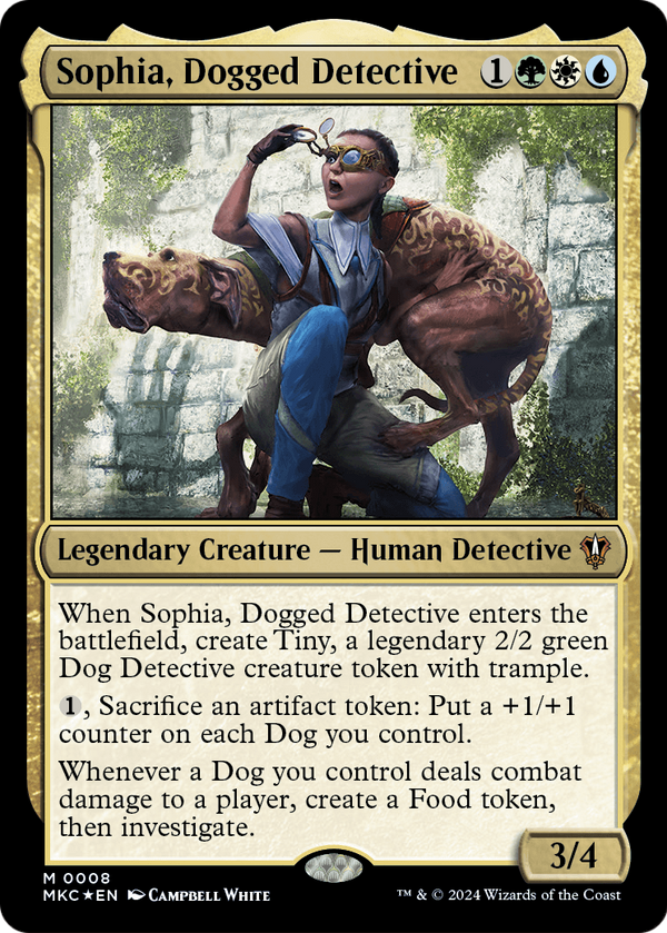 Sophia, Dogged Detective (MKC-008) - Murders at Karlov Manor Commander Foil