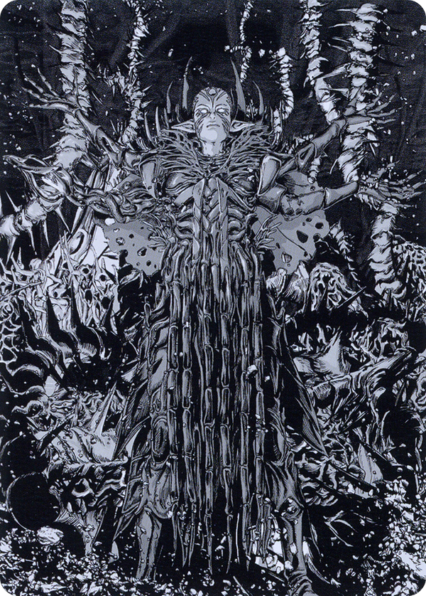 Nissa, Ascended Animist // Nissa, Ascended Animist (AONE-074) - Phyrexia: All Will Be One Art Series (Borderless) Foil