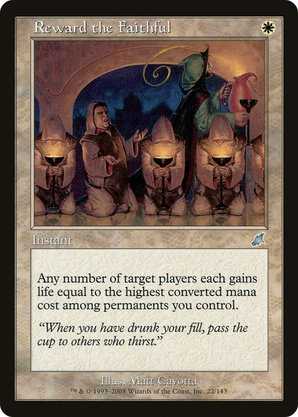 Reward the Faithful (SCG-022) - Scourge Foil
