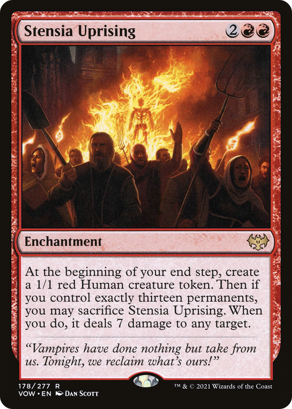 Stensia Uprising (VOW-178) - Innistrad: Crimson Vow Foil